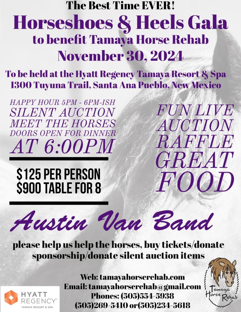 Tamaya Rehab's Horseshoes & Heels Gala Fundraiser