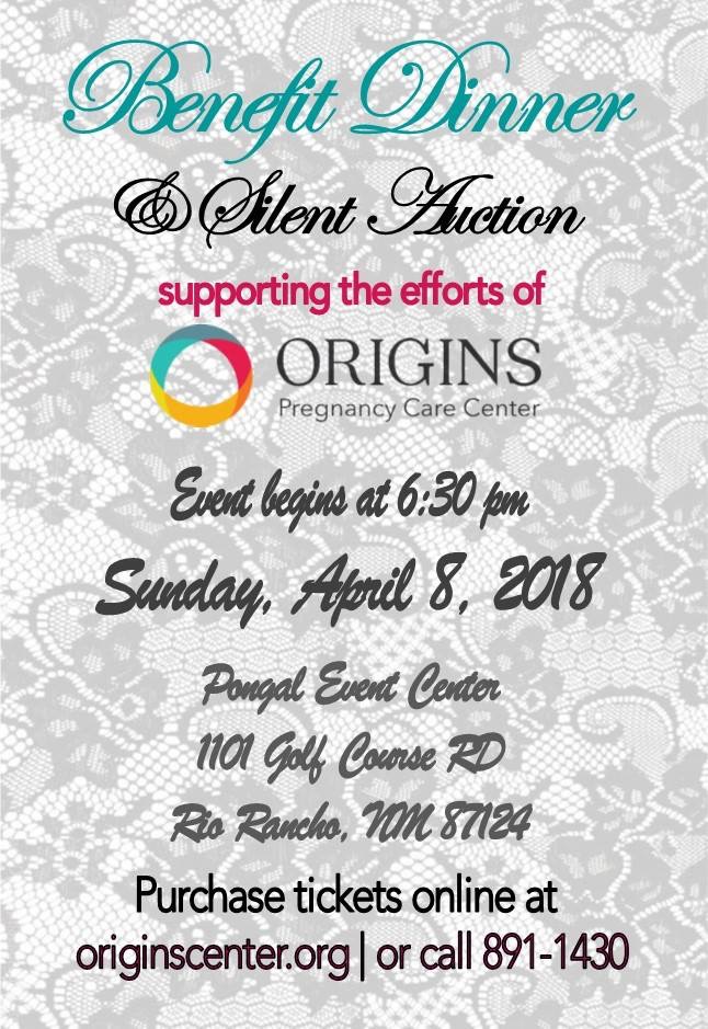 Origins Dinner & Silent Auction