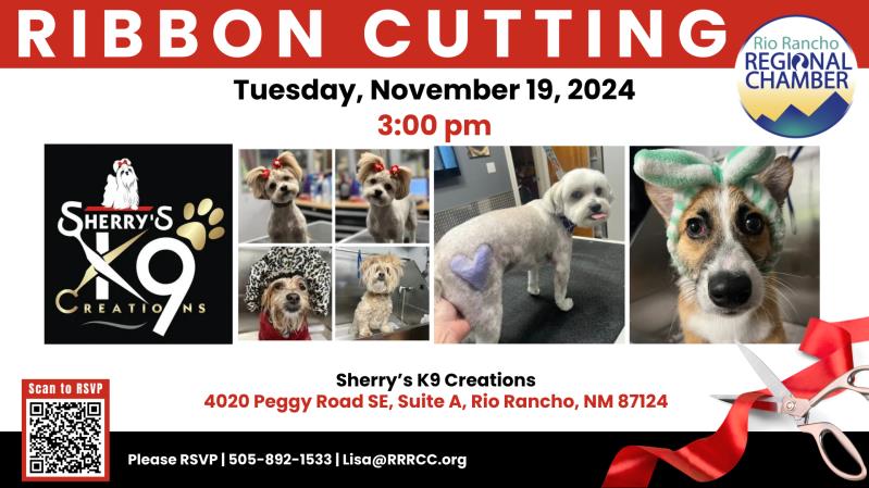 Ribbon Cutting - Sherry's K9 Creations